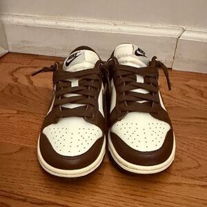 Nike Chocolate Brown and White Sneakers